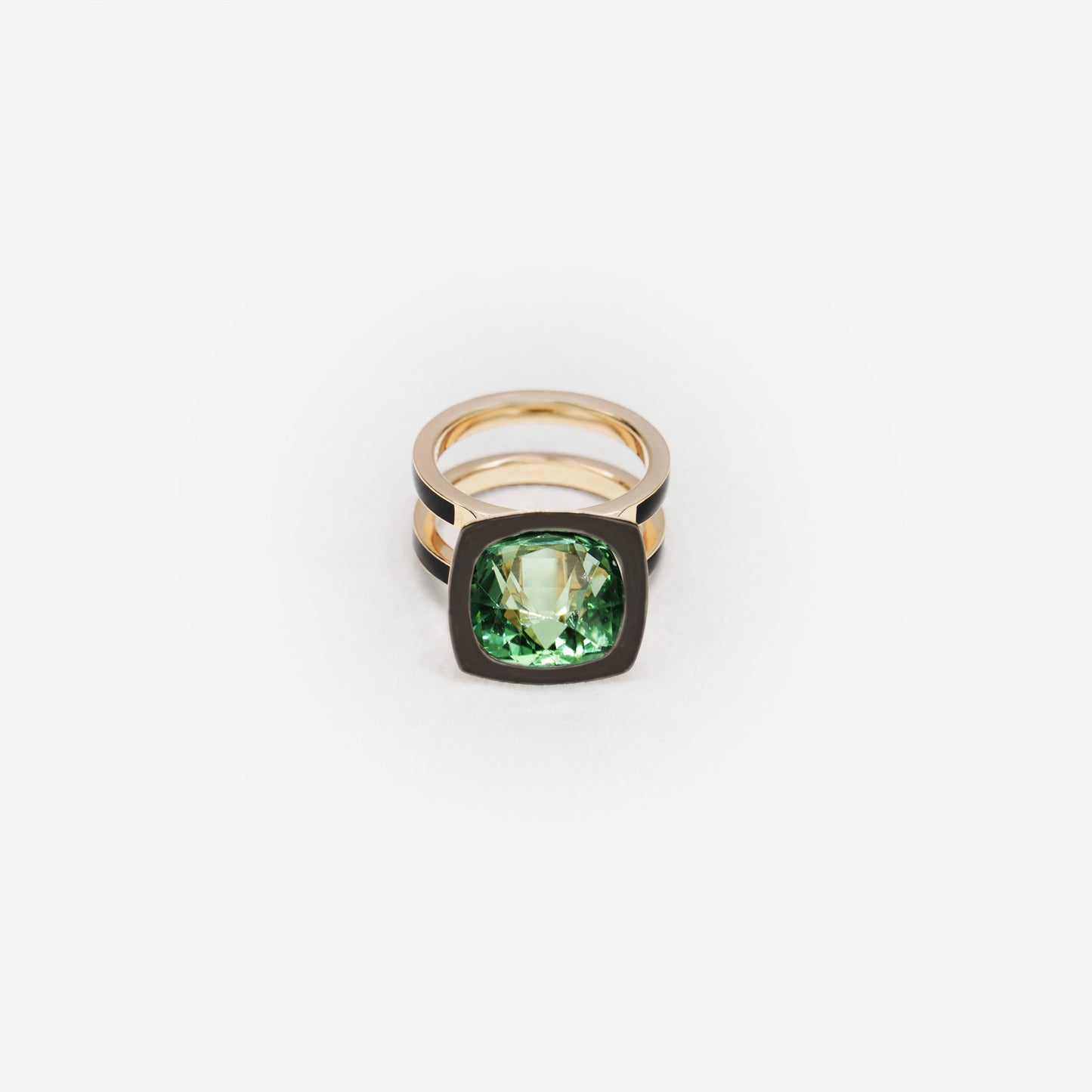 ANELLO CON TORMALINA VERDE