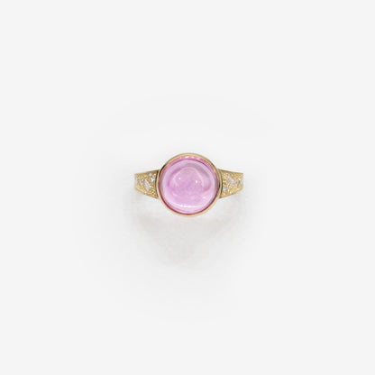 Anello con Zaffiro Rosa naturale