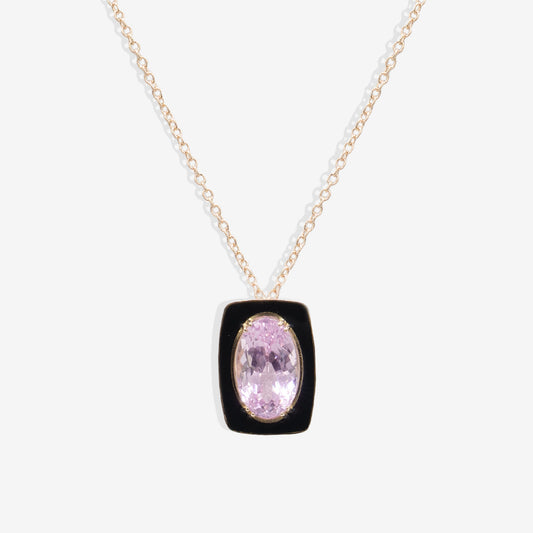 Collana con Kunzite Naturale