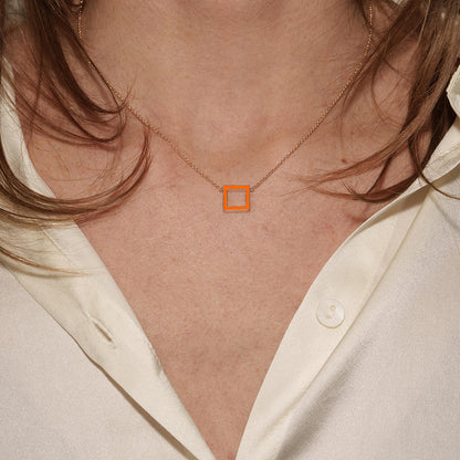 COLLANA ARANCIONE - SQUARE