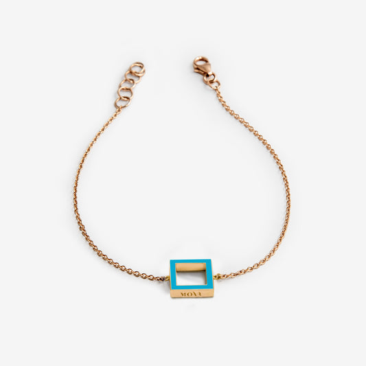 BRACCIALE AZZURRO SQUARE