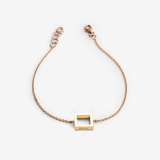 BRACCIALE BIANCO SQUARE