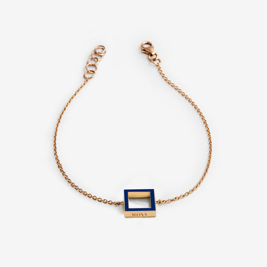 BRACCIALE BLU SCURO SQUARE