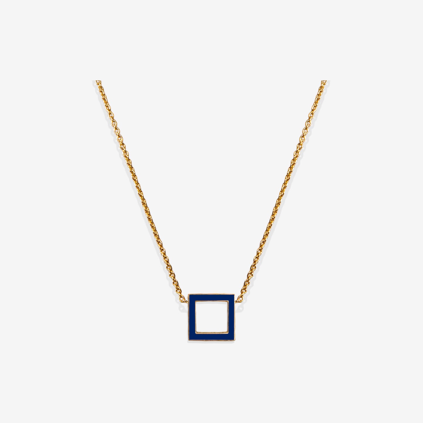 COLLANA BLU SCURO SQUARE