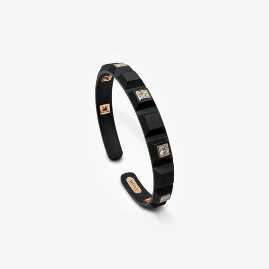 BRACCIALE IN TITANIO E DIAMANTI