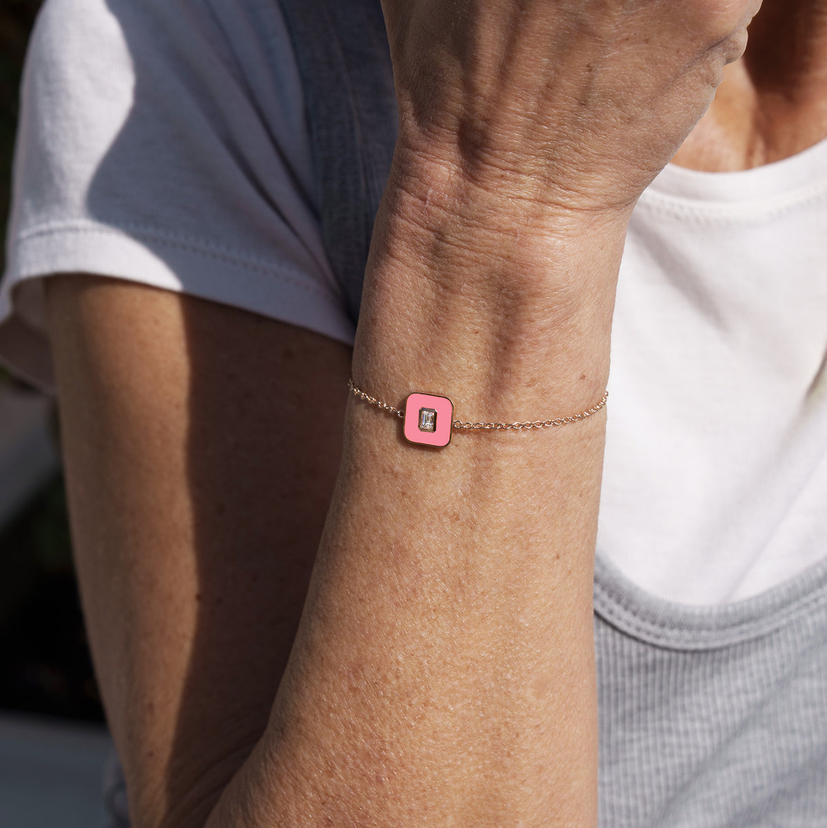BRACCIALE ROSA FLUO - FLAT