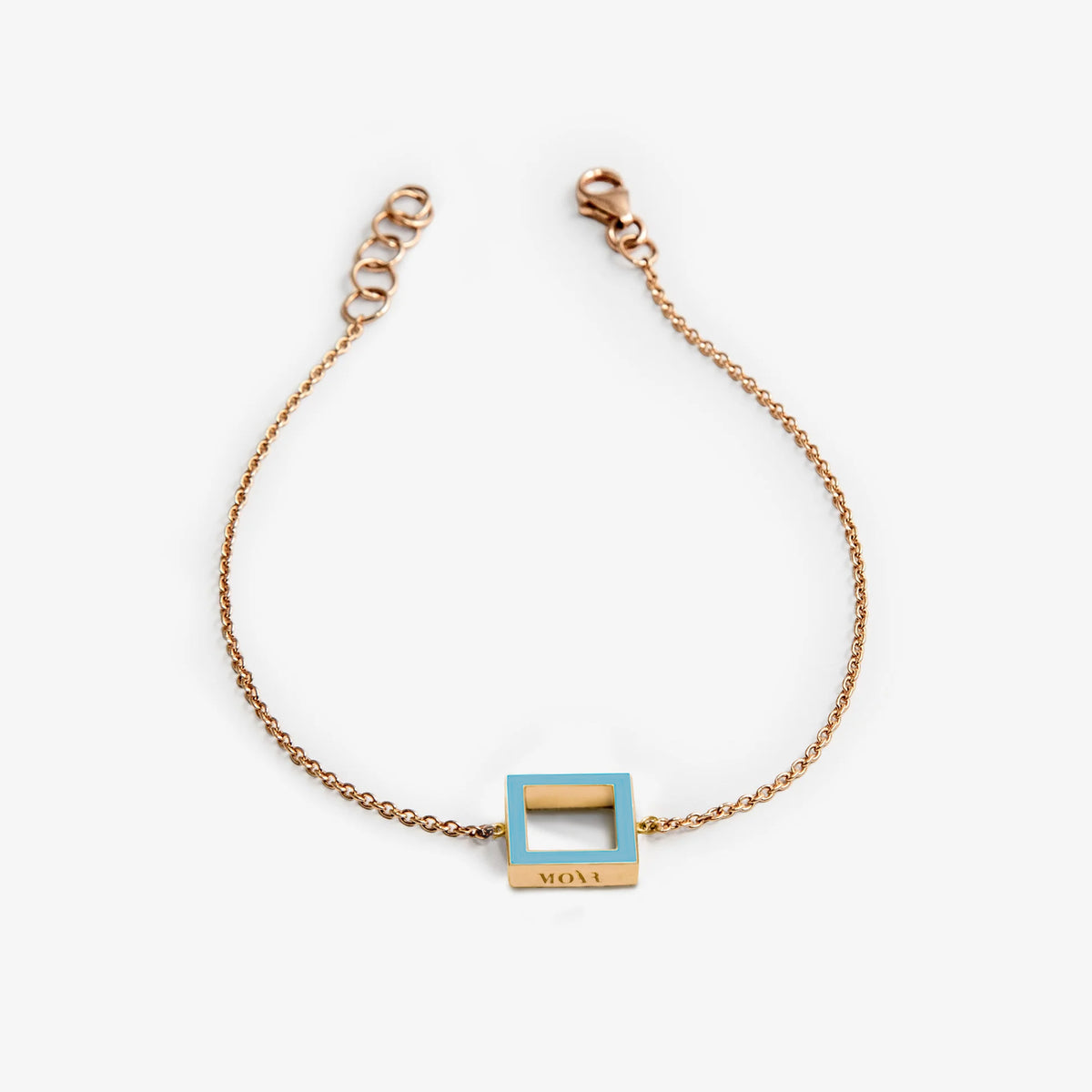LIGHT BLUE  BRACELET - SQUARE