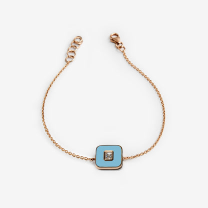 LIGHT BLUE FLAT BRACELET