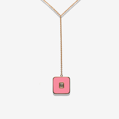 FLUORESCENT PINK NECKLACE - FLAT