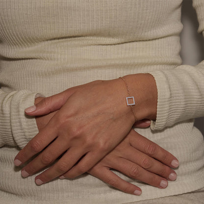 BRACCIALE COOL GRAY - SQUARE