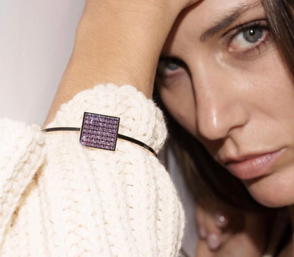 BRACCIALE CON AMETISTE