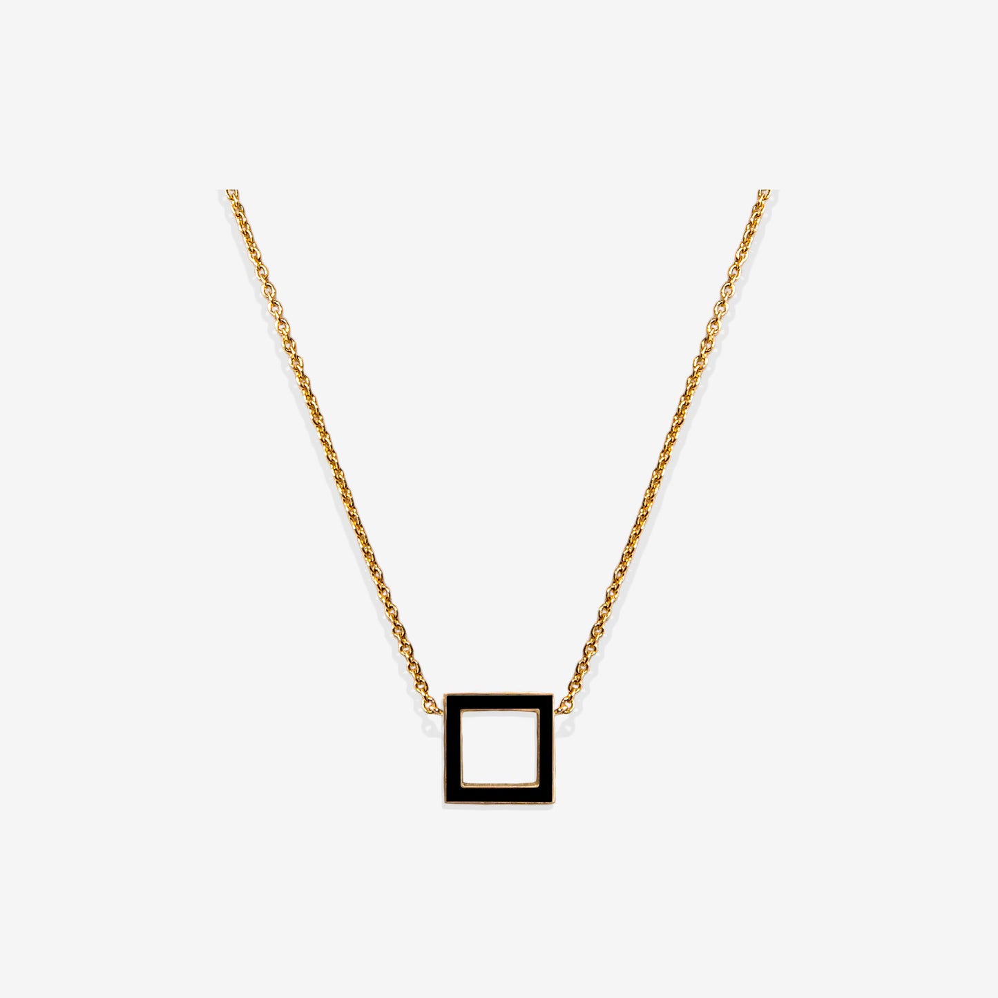 COLLANA NERO SQUARE