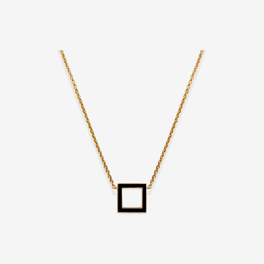 COLLANA NERO SQUARE