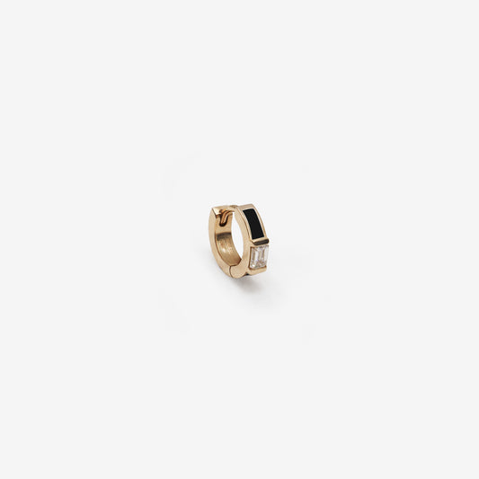 SINGLE BLACK SINGLE WITH DIAMOND - INSIDE