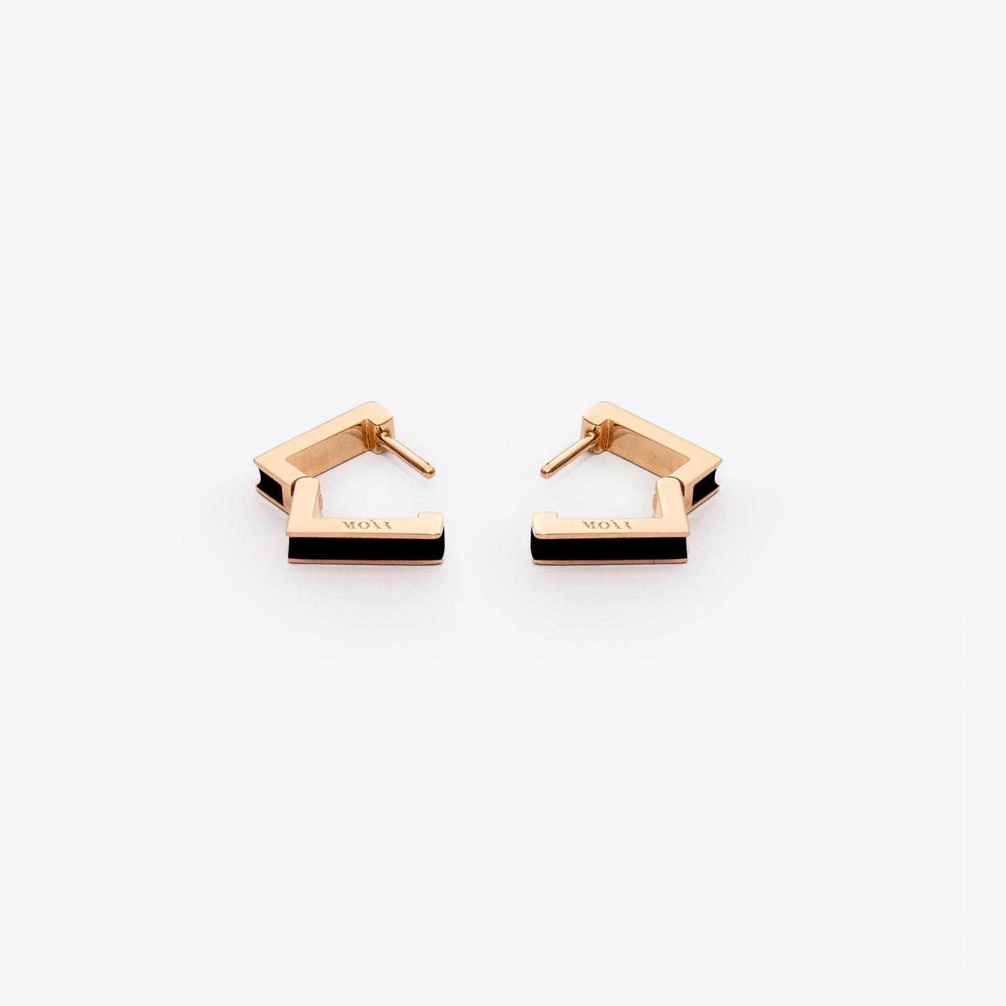 BLACK EARRINGS - SQUARE