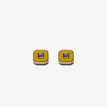 MUSTARD EARRINGS - FLAT