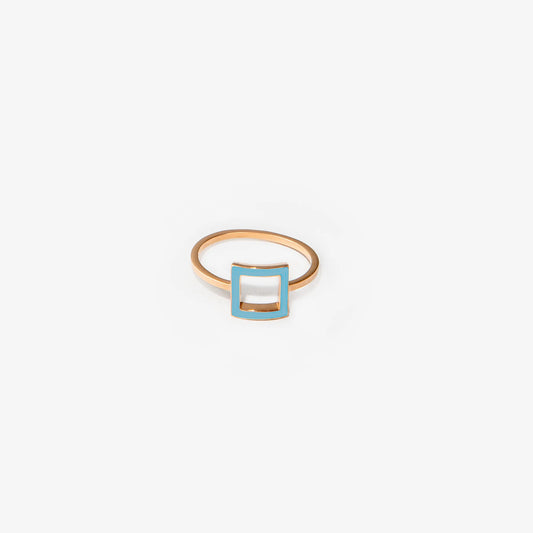 SQUARE RING LIGHT BLUE - FRAME