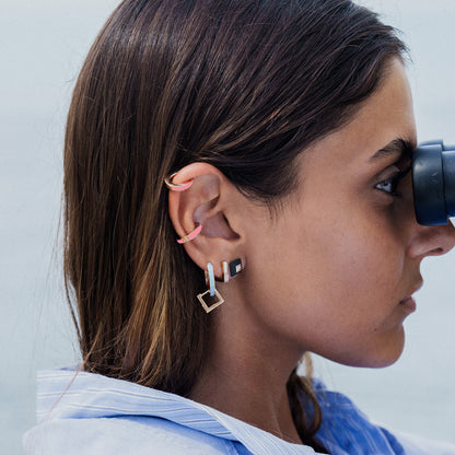 fluorescent pink  Ear Cuff