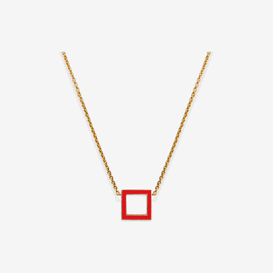COLLANA ROSSO SQUARE