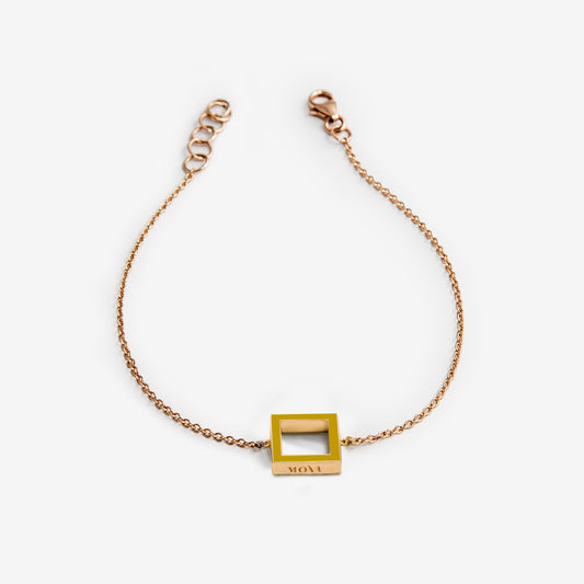 BRACCIALE SENAPE SQUARE