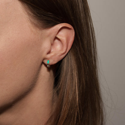 SINGLE TURQUOISE SINGLE WITH DIAMOND - INSIDE