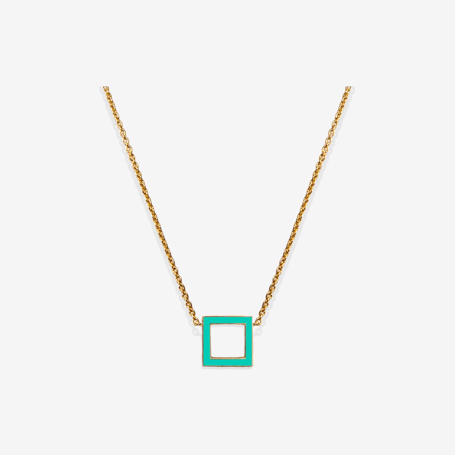 COLLANA TURCHESE SQUARE