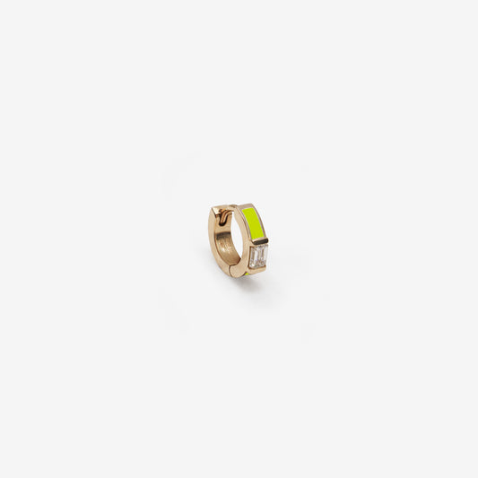 SINGLE LIME GREEN SINGLE WITH DIAMOND - INSIDE