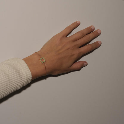 BRACCIALE VERDE - SQUARE