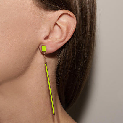PENDENTE VERDE LIME - FLOATING EARRINGS
