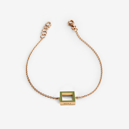 BRACCIALE VERDE - SQUARE