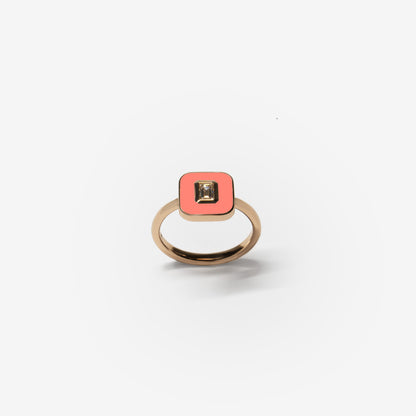 ANELLO ROSA SALMONE - FLAT