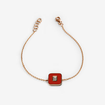BRACCIALE BORDEAUX - FLAT