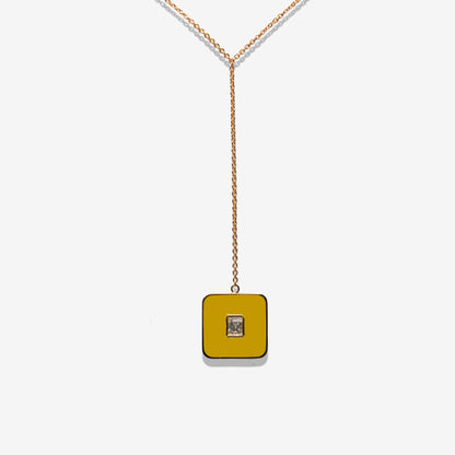 MUSTARD NECKLACE - FLAT