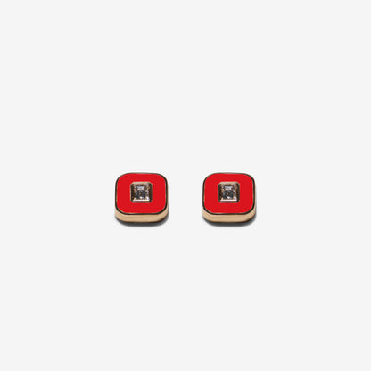 RED EARRINGS - FLAT