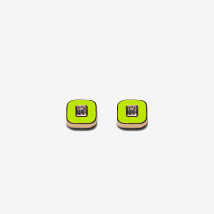 ORECCHINI VERDE LIME - FLAT