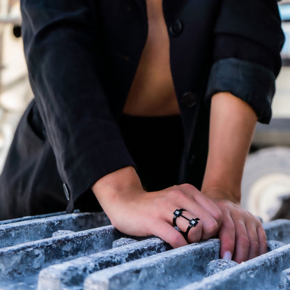 Anello con Diamanti a fascia