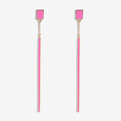 PENDENTI ROSA FLUO - FLOATING EARRINGS