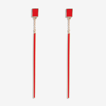 PENDENTI ROSSO - FLOATING EARRINGS