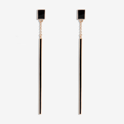 BLACK DROP - FLOATING EARRINGS